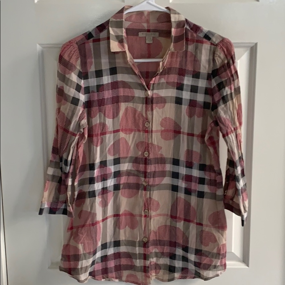 Burberry Brit Hearts Button Down Shirt